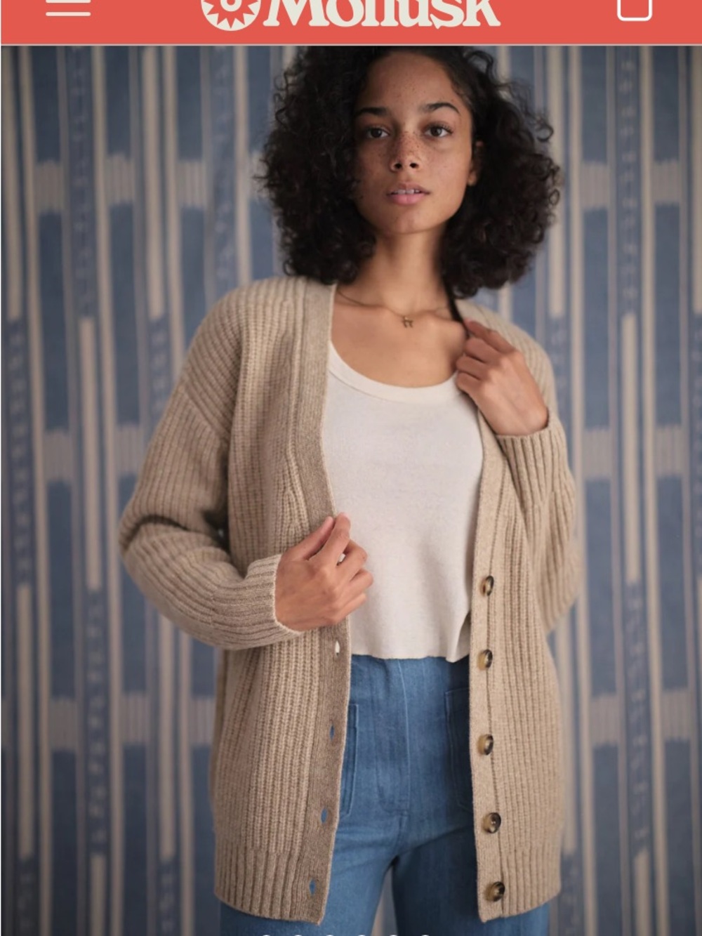 Mollusk Surf Shop women’s Nest Cardigan wool  XS